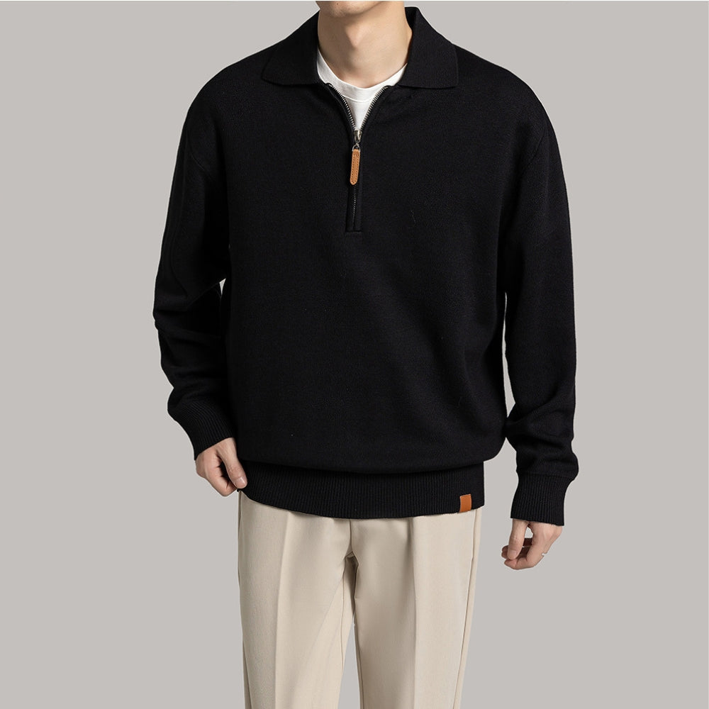 Emmett | Classic Zip-Collar Pullover